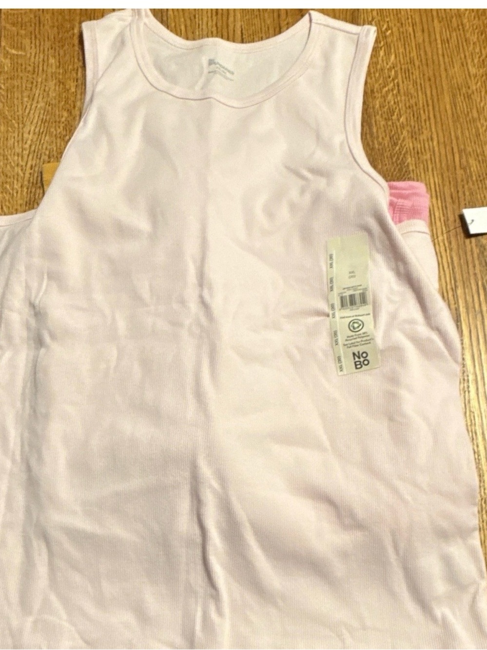 Women’s  Ribbed Tank Top Pack - Pastel autumn yellow, vibrant jade, pink cameo, - Picture 7 of 7
